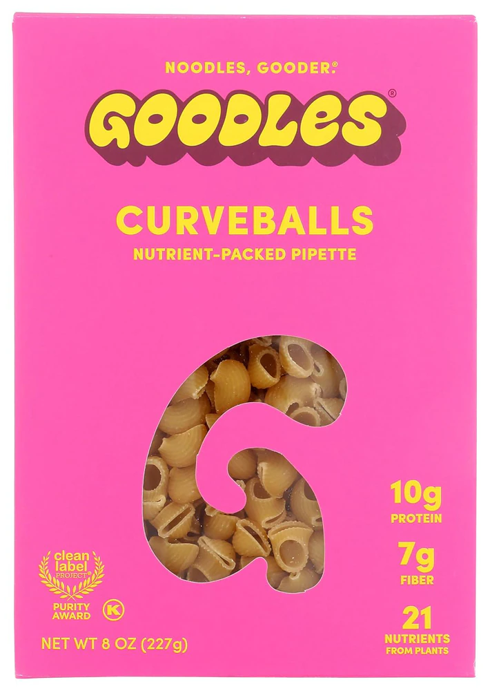 Goodles Noodles Nutrient-Packed Pipette Curveballs -- 8 oz