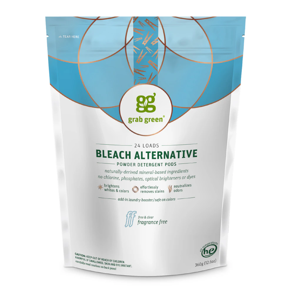 GrabGreen Bleach Alternative Pods Fragrance Free -- 24 Loads