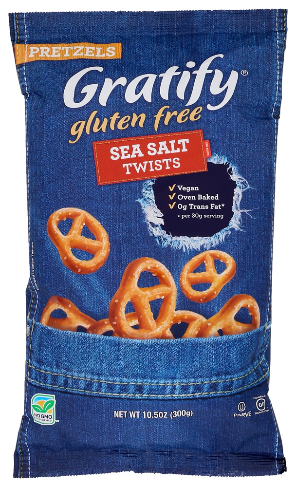 Gratify Gluten Free Pretzel Twists Sea Salt -- 10.5 oz