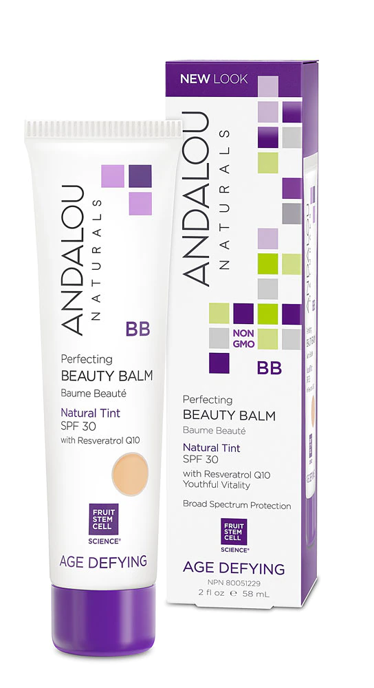 Andalou Naturals Age Defying Perfecting BB Beauty Balm Natural Tint SPF 30 -- 2 fl oz