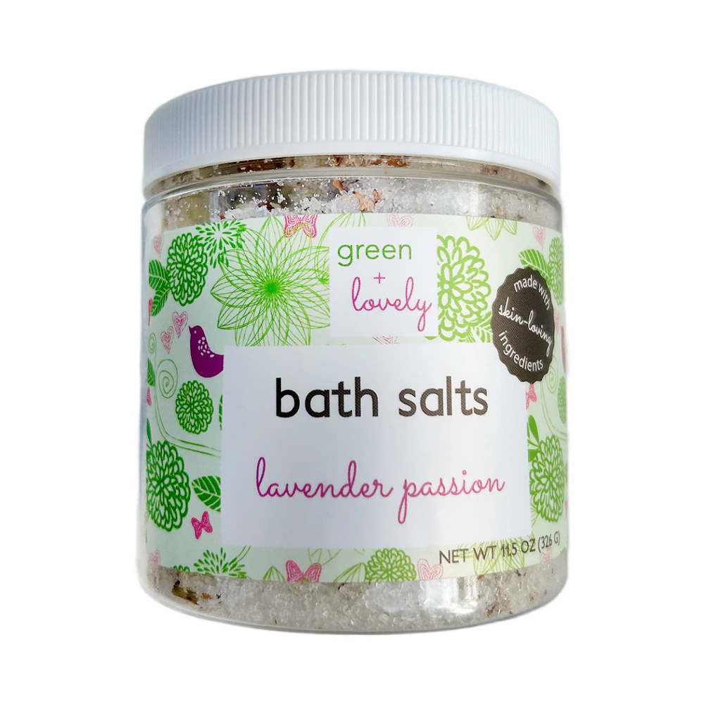 Green + Lovely Herbal Bath Soaking Salts Lavender Passion -- 11.5 oz