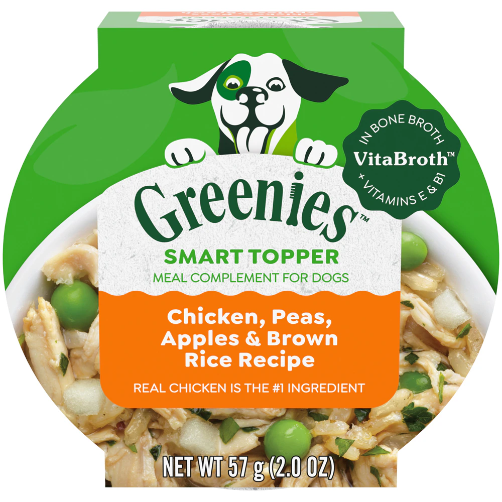 Greenies Smart Topper Wet Dog Food Mix-In Chicken Peas Apples & Brown Rice -- 2 oz