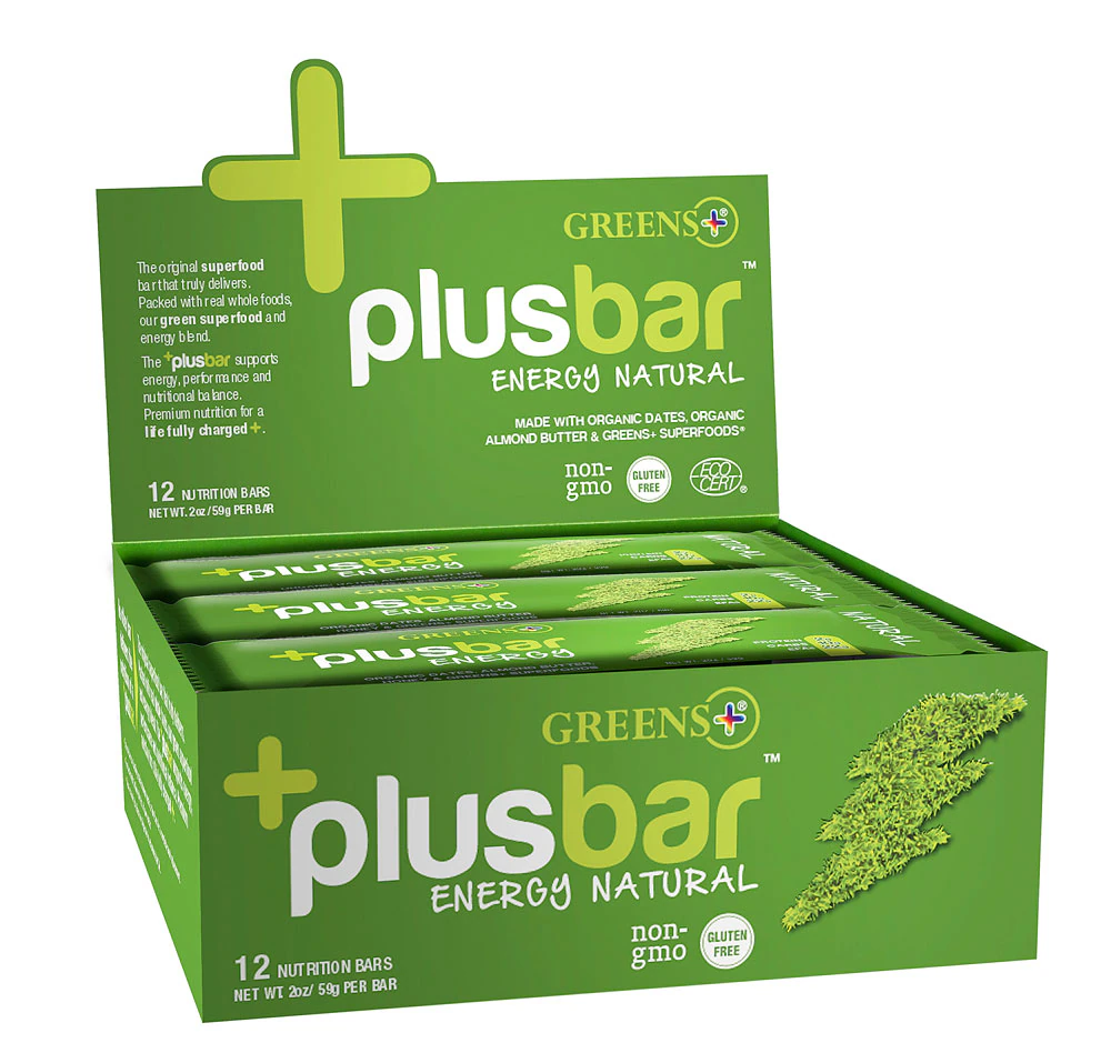 Greens Plus +plusbar Energy Natural -- 12 Bars