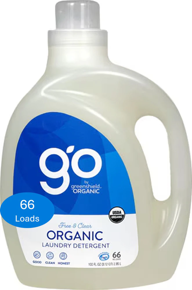 GreenShield Organic GO Laundry Detergent Free & Clear 66 Loads -- 100 fl oz