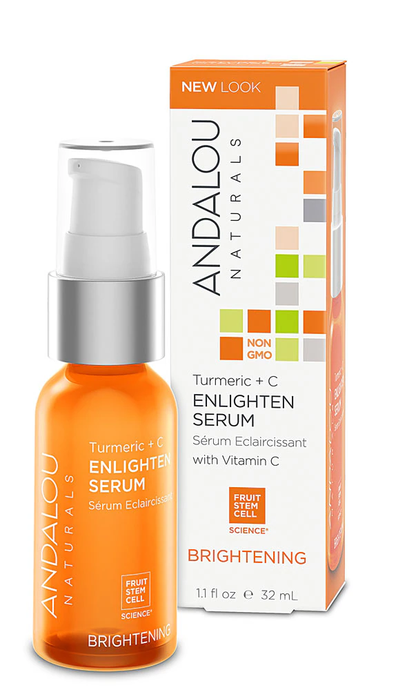 Andalou Naturals Brightening Turmeric + C Enlighten Serum -- 1.1 fl oz