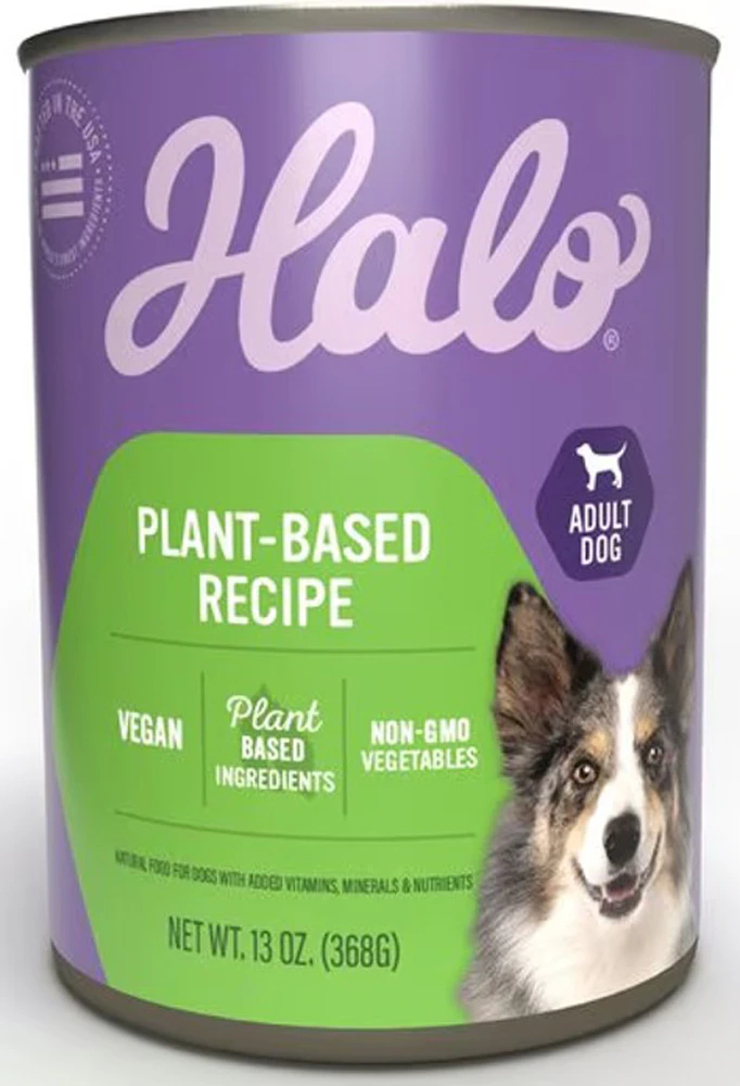 Halo Wet Dog Food Vegan Non-GMO Vegetables Plant-Based Recipe -- 13 oz