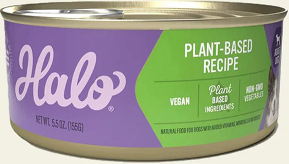 Halo Wet Dog Food Vegan Non-GMO Vegetables Plant-Based Recipe -- 5.5 oz