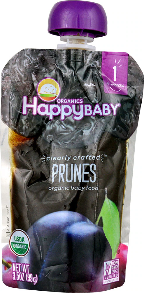 Happy Baby Organic Baby Food 4+ Months Prunes -- 3.5 oz