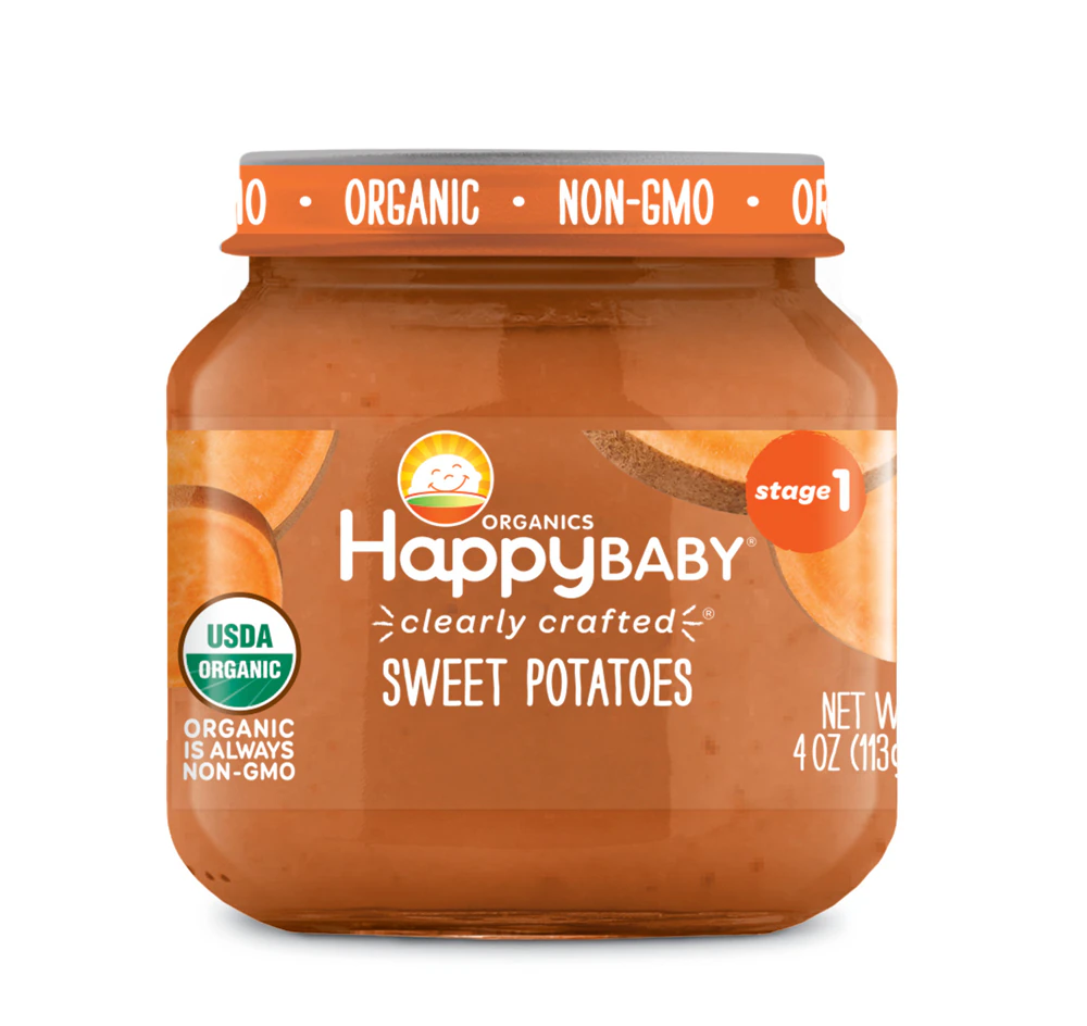 Happy Baby Organic Baby Food 4+ Months Sweet Potatoes -- 4 oz