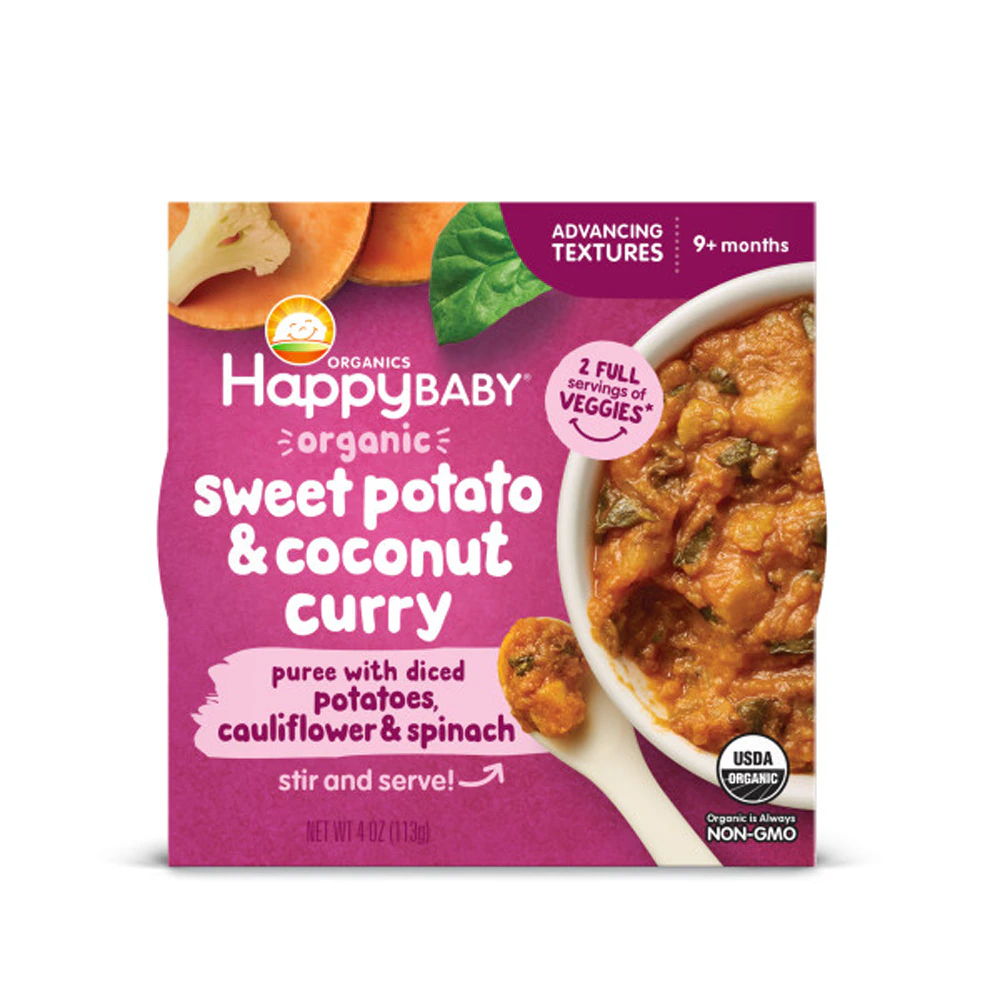 Happy Baby Organic Meal Bowl 9+ Months Sweet Potato & Coconut Curry -- 4 oz