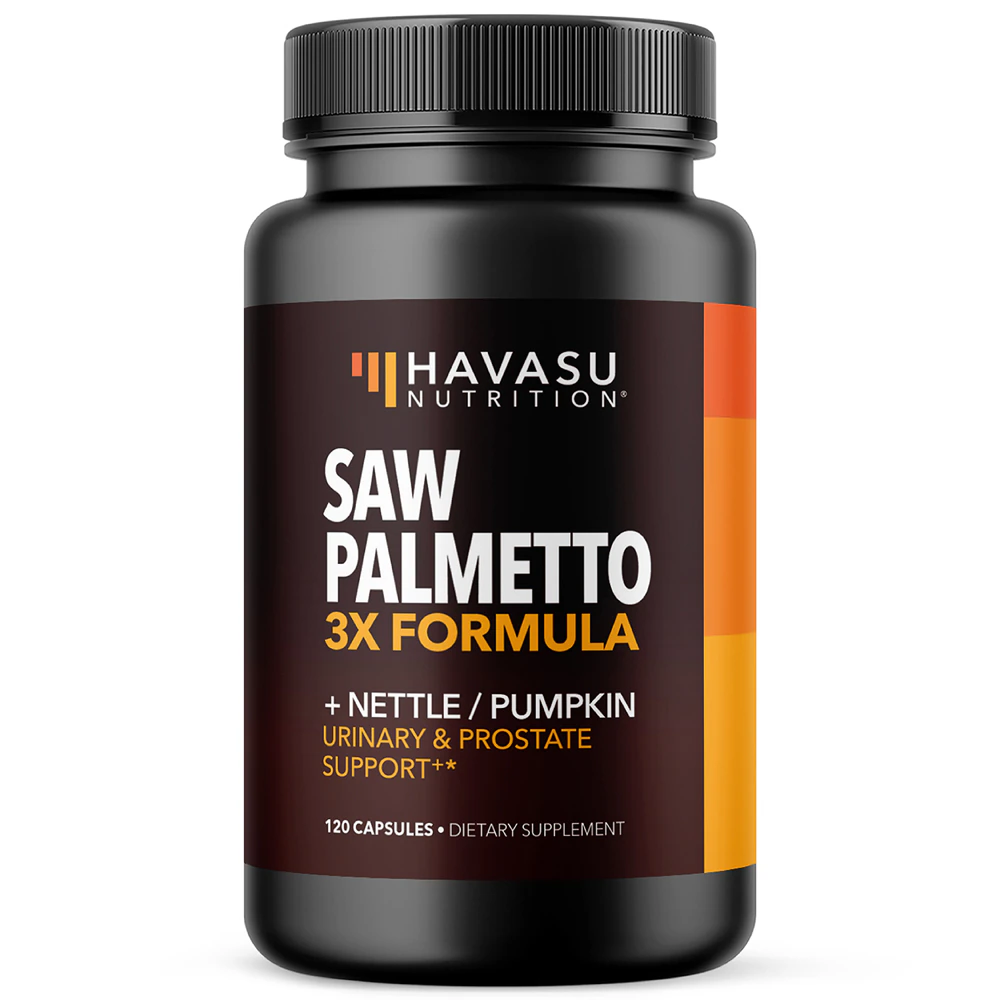 Havasu Nutrition Saw Palmetto 3X Formula + Nettle & Pumpkin -- 120 Capsules
