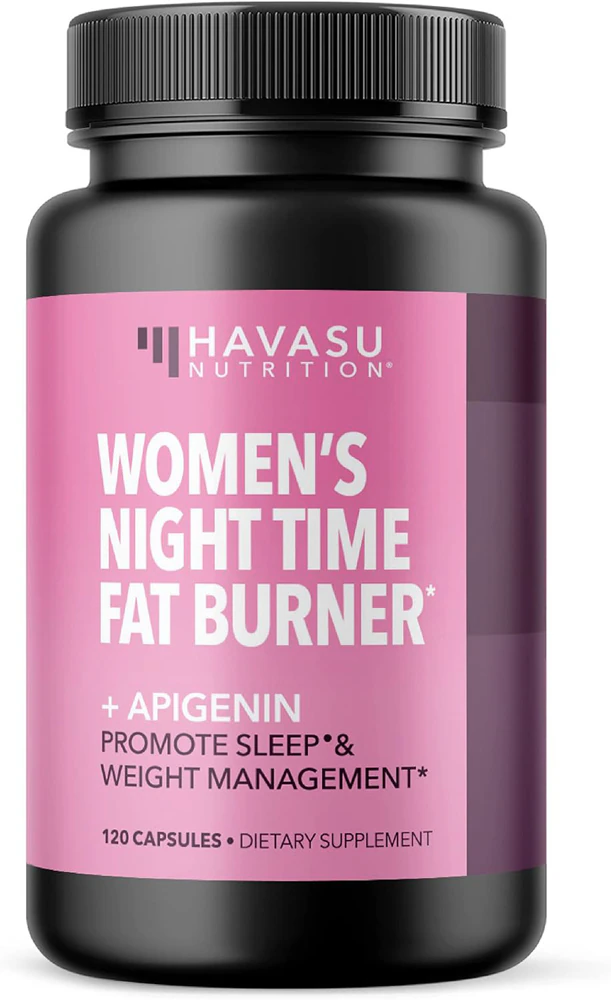 Havasu Nutrition Womens Night Time Fat Burner + Apigenin Capsules -- 120 Capsules