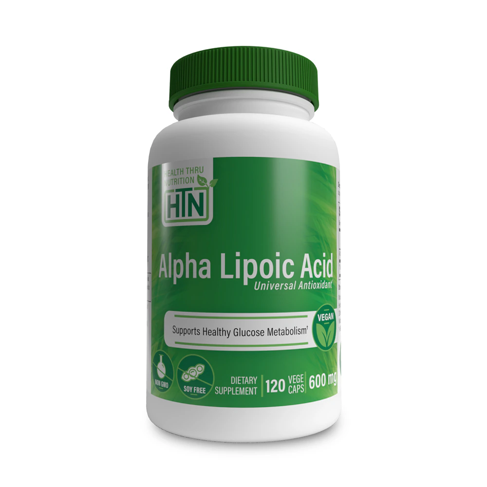 Health Thru Nutrition Alpha Lipoic Acid ALA Vegan Certified Non-GMO -- 600 mg - 120 VegeCaps