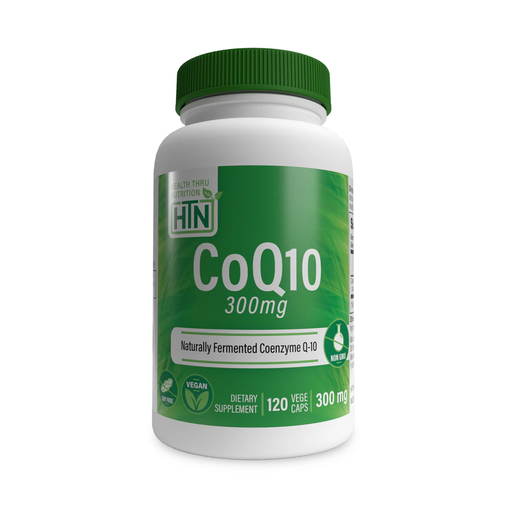 Health Thru Nutrition CoQ10 Naturally Fermented & Vegan -- 300 mg - 120 VegCaps