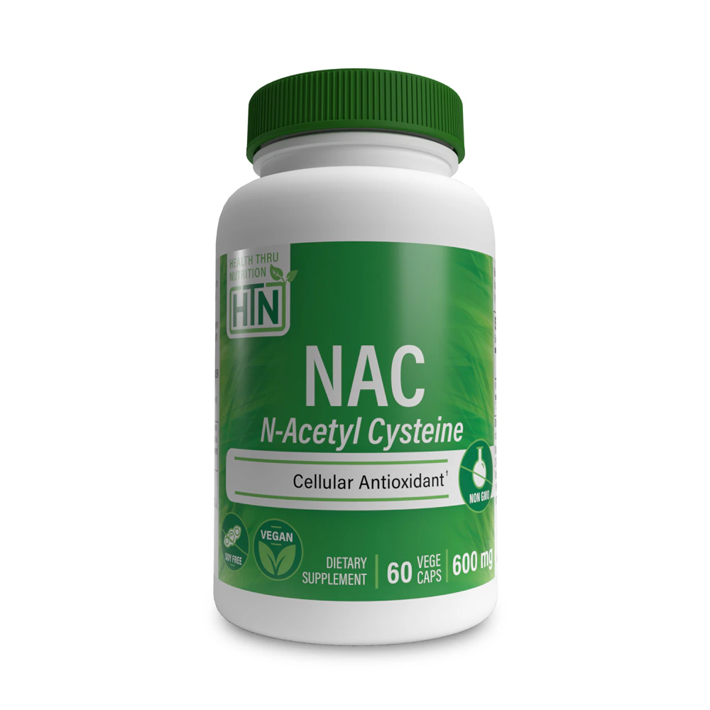 Health Thru Nutrition N-Acetyl Cysteine Vegan Certified - Non-GMO NAC -- 600 mg - 60 VegeCaps