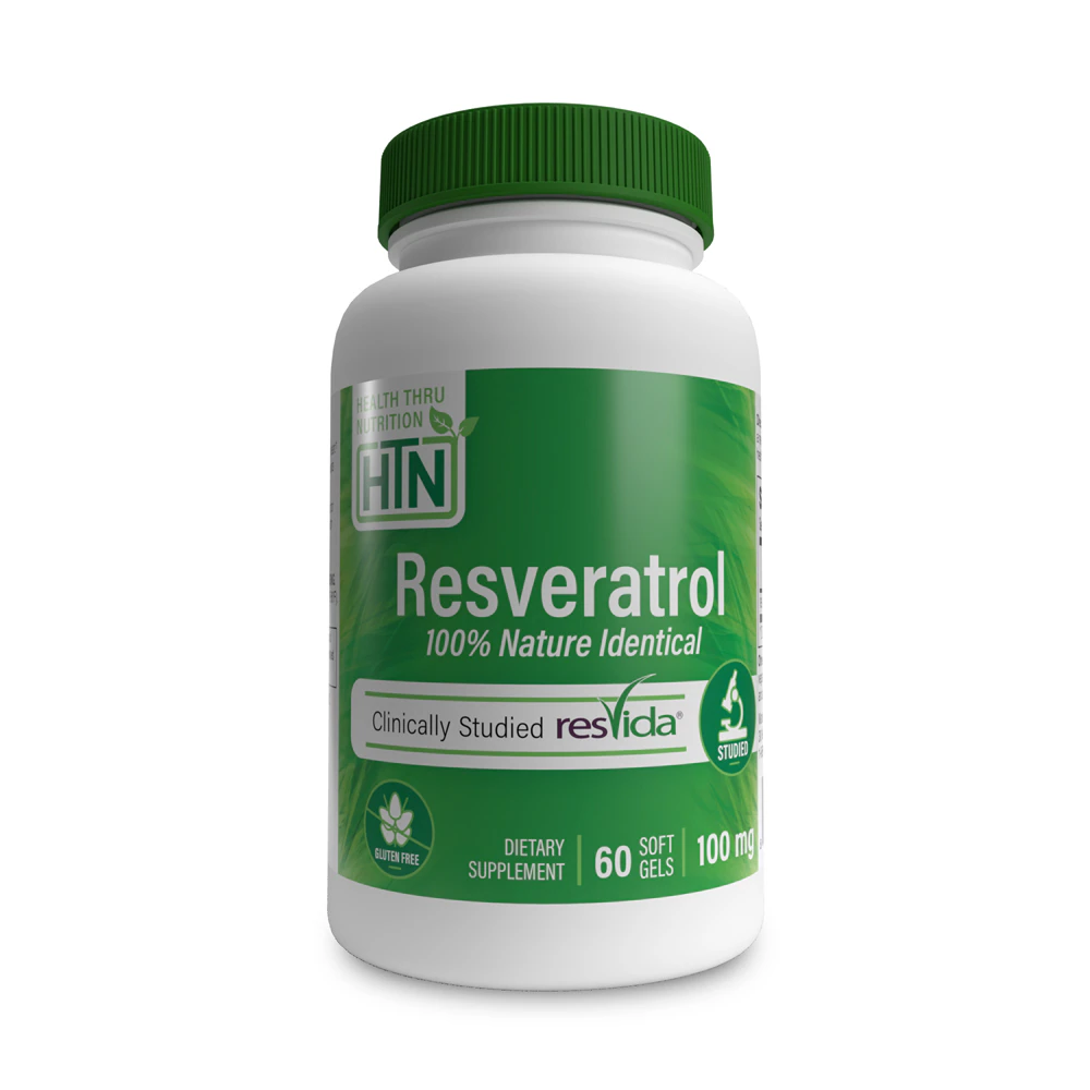 Health Thru Nutrition Resveratrol ResVida -- 100 mg - 60 Softgels