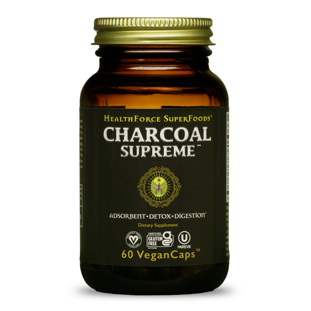 HealthForce Superfoods Charcoal Supreme -- 60 VeganCaps