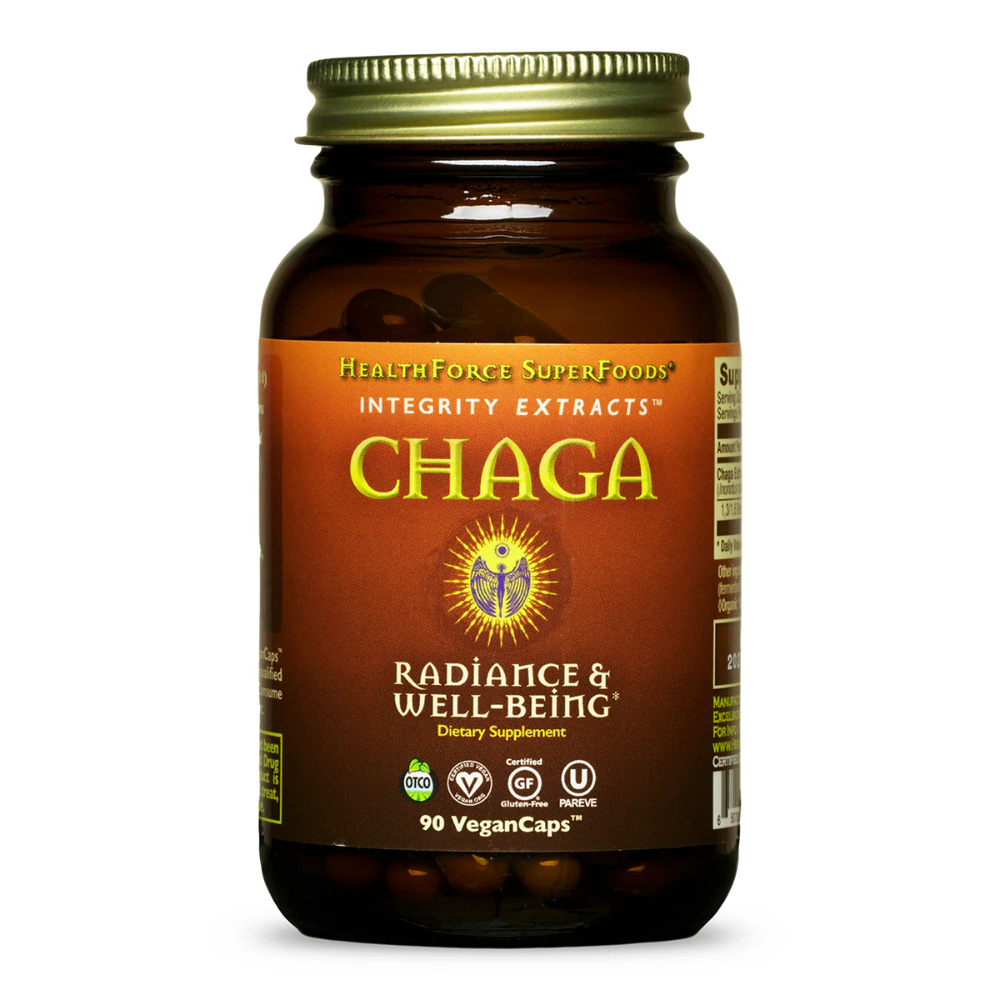HealthForce Superfoods Integrity Extracts? Chaga Mushrooms -- 90 VeganCaps