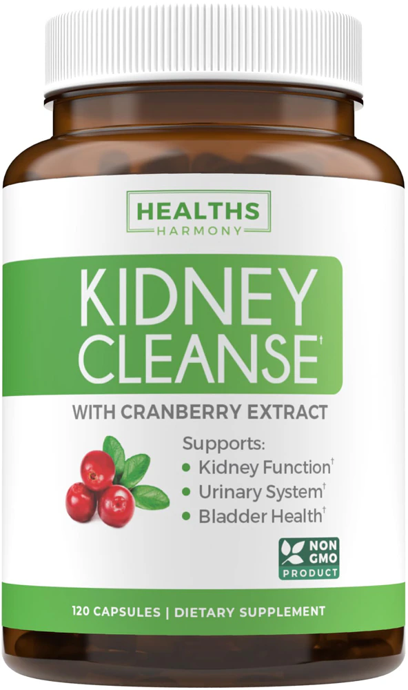 Healths Harmony Kidney Cleanse with Cranberry Extract -- 120 Capsules