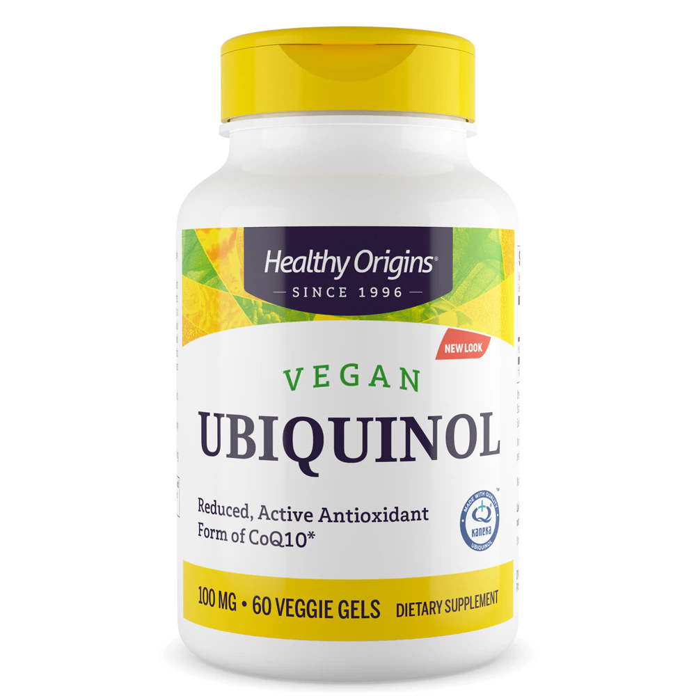 Healthy Origins Vegan Ubiquinol -- 100 mg - 60 Veggie Gels