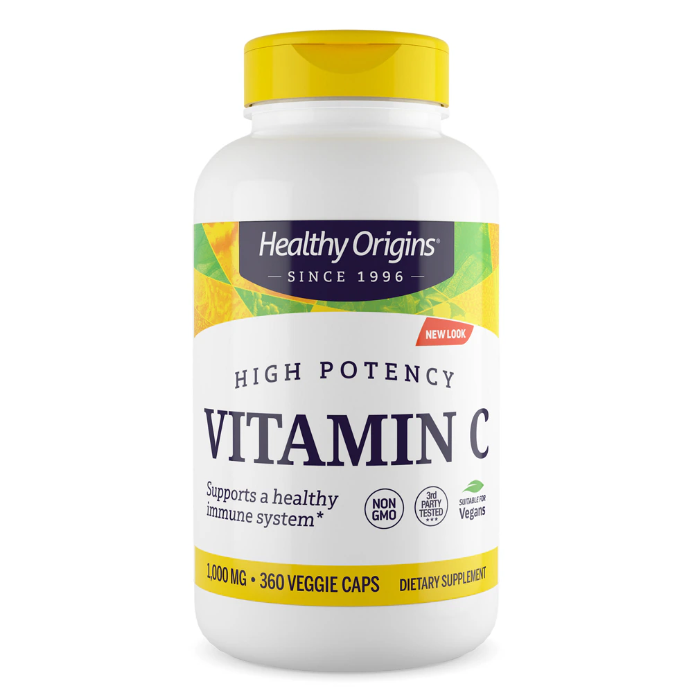 Healthy Origins Vitamin C -- 1000 mg - 360 Veggie Caps