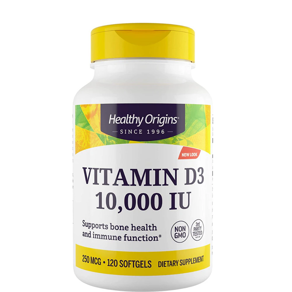 Healthy Origins Vitamin D3 -- 10000 IU - 120 Softgels