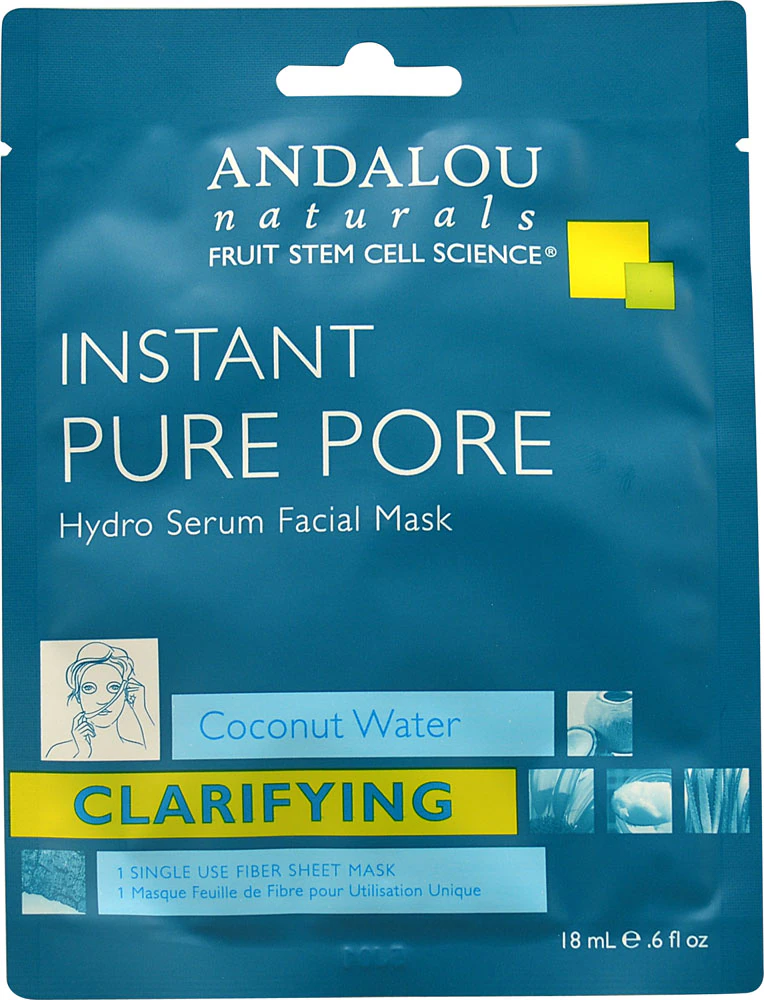 Andalou Naturals Pure Pore Hydro Serum Facial Sheet Mask -- 0.6 fl oz