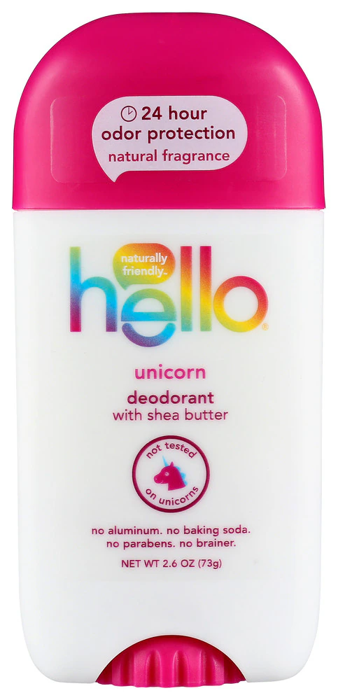 Hello Deodorant Aluminum Free with Shea Butter - Unicorn -- 2.6 oz