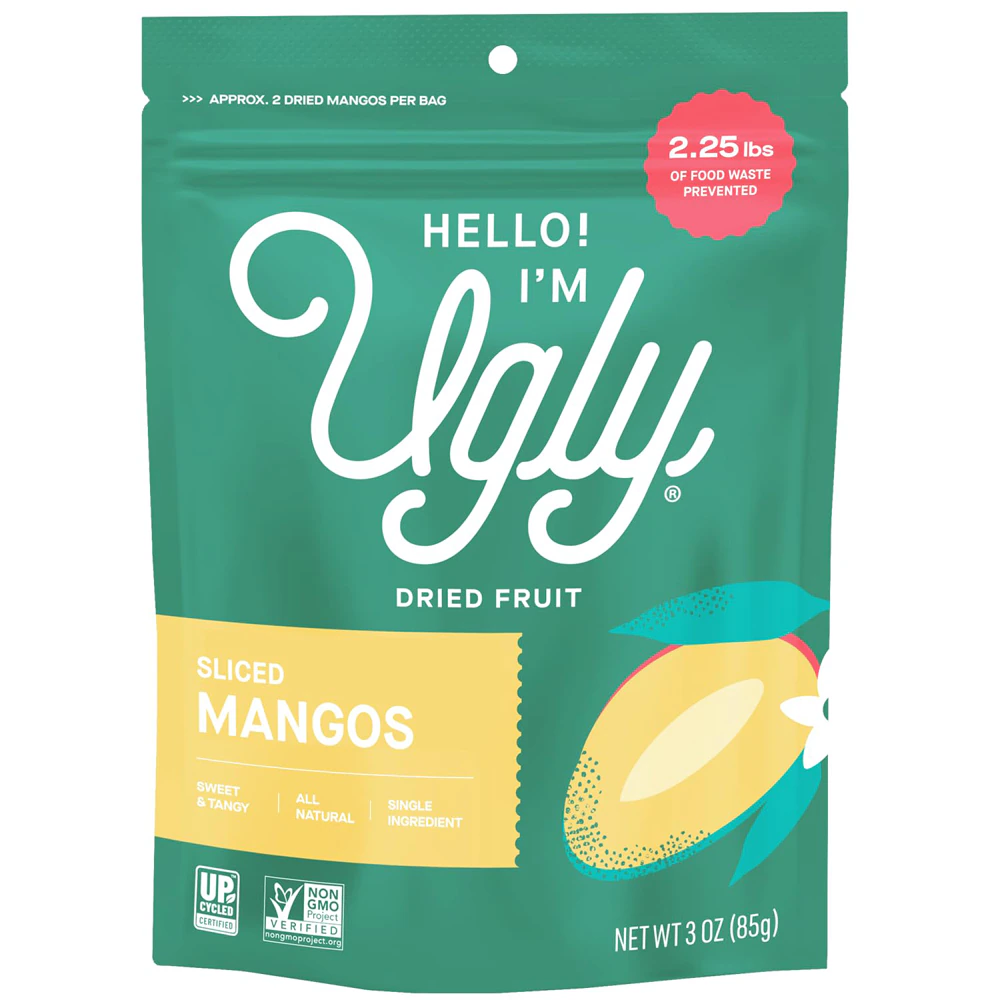 Hello! I'm Ugly Dried Fruit - Sliced Mangos -- 3 oz