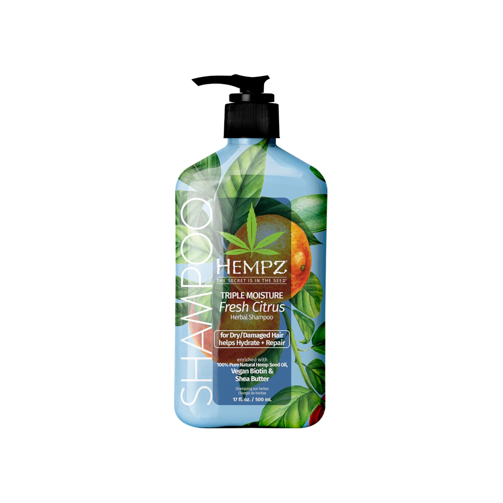Hempz Triple Moisture Herbal Shampoo Fresh Citrus -- 17 fl oz