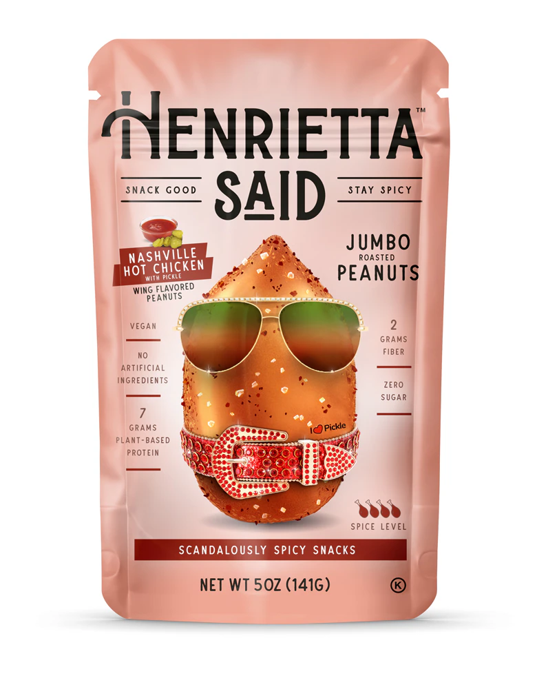 Henrietta Said Jumbo Roasted Peanuts Nachville Hot Chicken with Pickle -- 5 oz