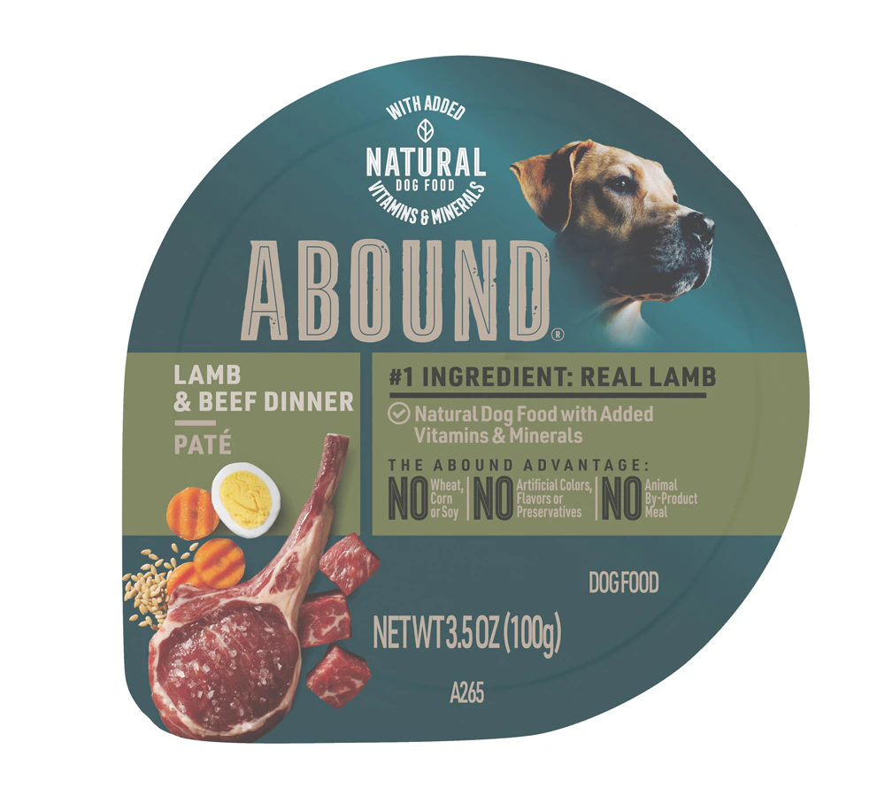 Abound Wet Dog Food Dinner Pate Lamb & Beef -- 3.5 oz