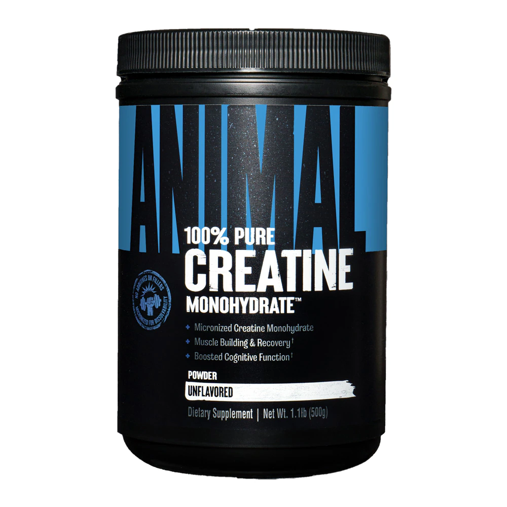 Animal 100% Pure Creatine Monohydrate Unflavored Powder -- 1.1 lb