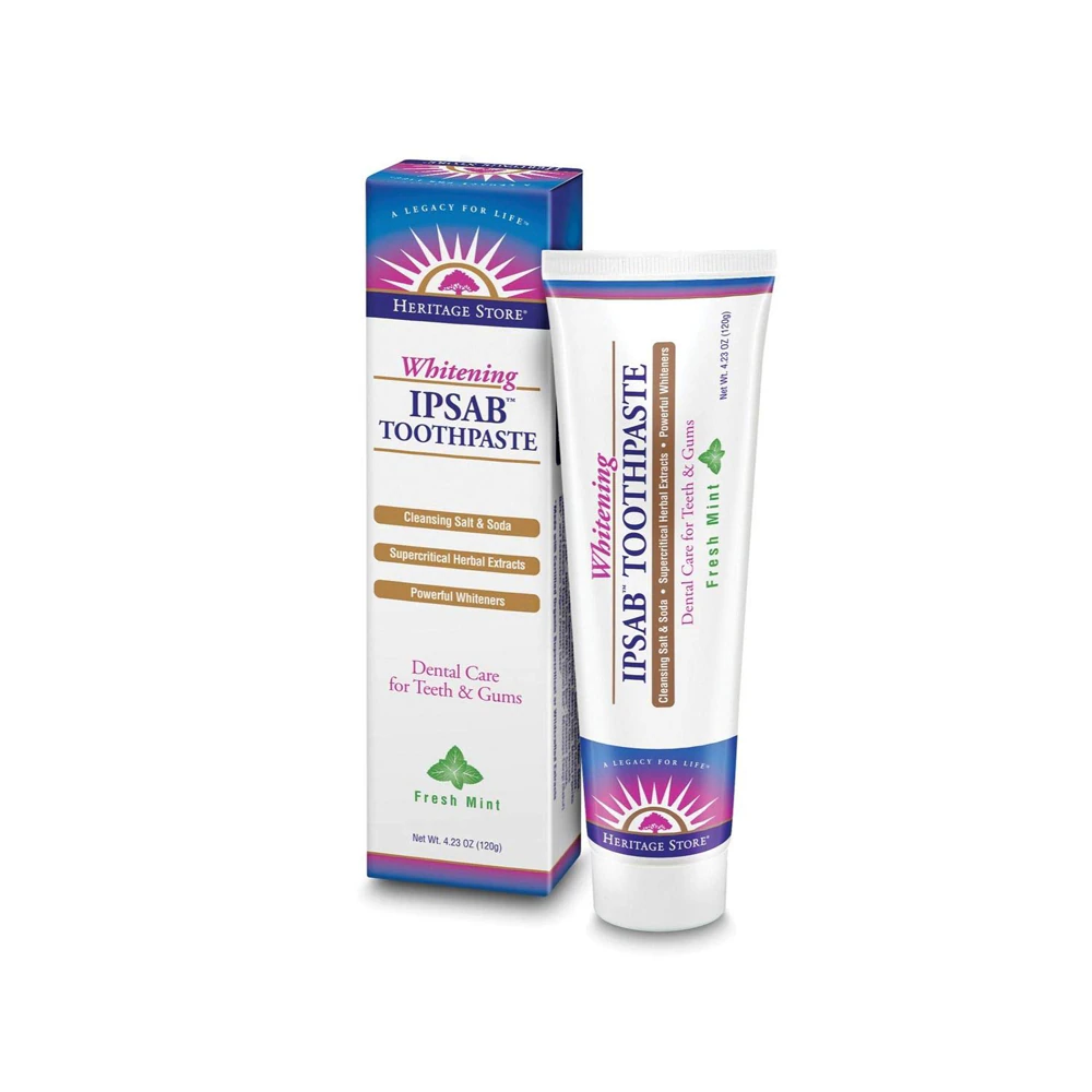 Heritage Store Ipsab Whitening Toothpaste Fresh Mint -- 4.23 oz