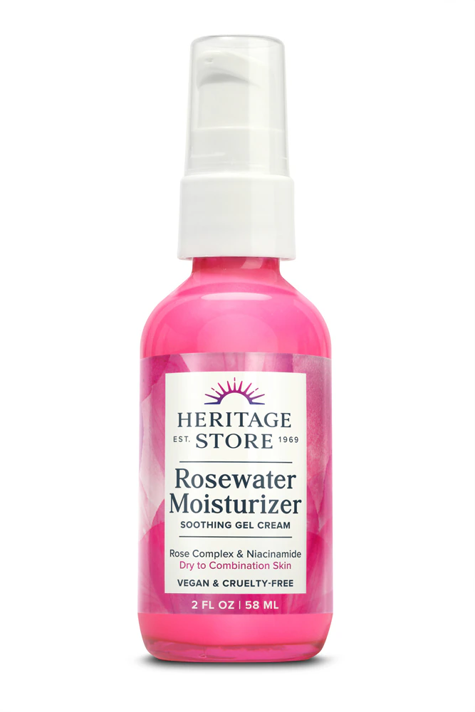 Heritage Store Rosewater Moisturizer Soothing Gel Cream -- 2 fl oz
