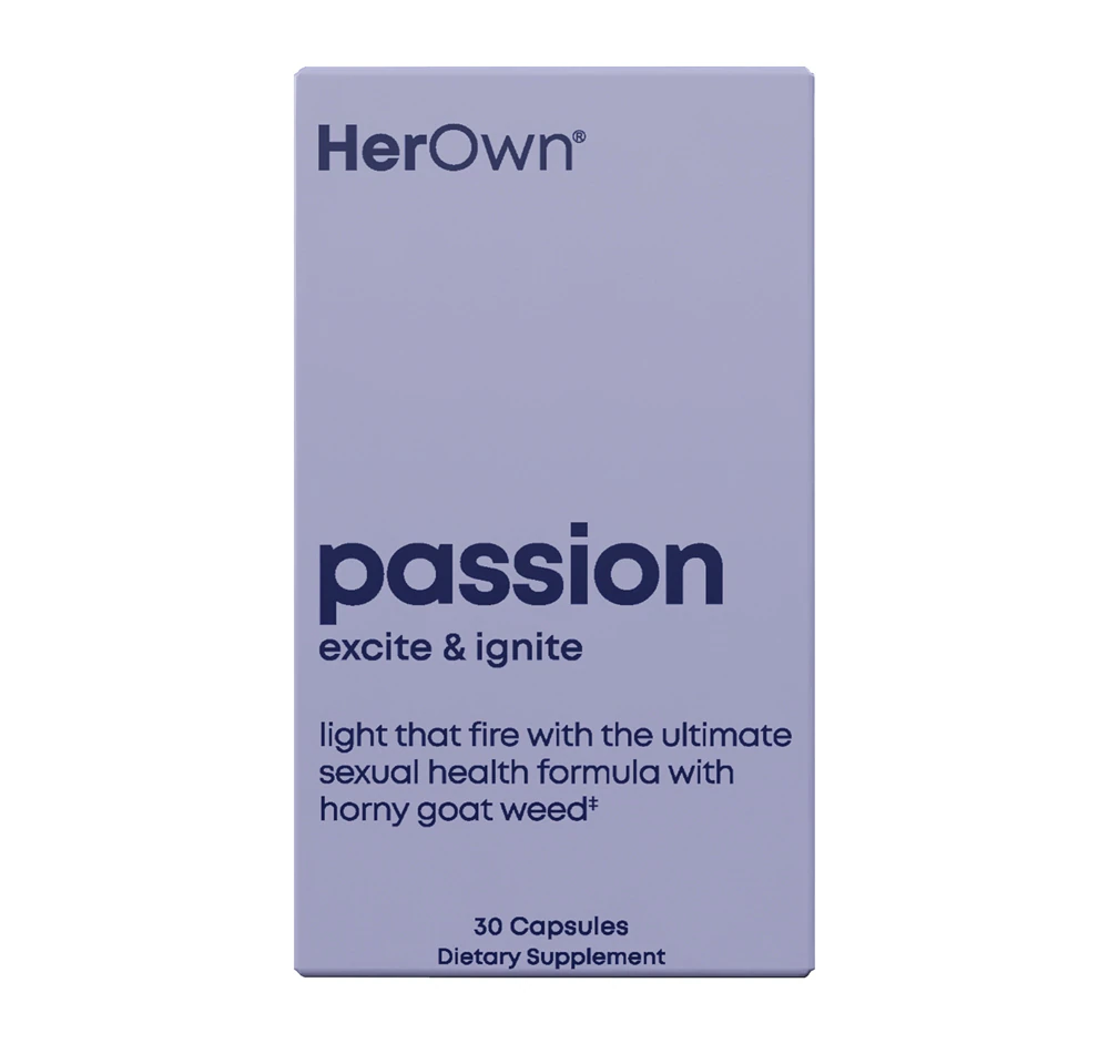 HerOwn Passion - Supports Libido - Increases Arousal Intimacy and Mood -- 30 Capsules
