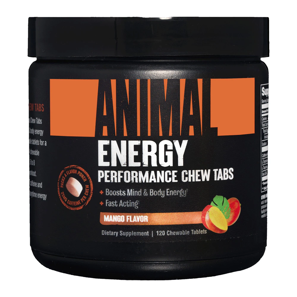 Animal Energy Performance Chews Mango -- 120 Chewable Tablets