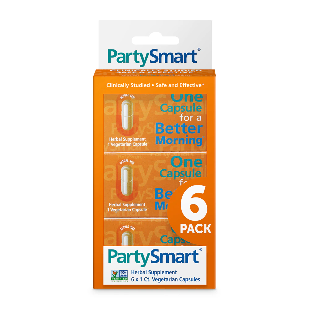 Himalaya PartySmart -- 6 Vegetarian Capsules