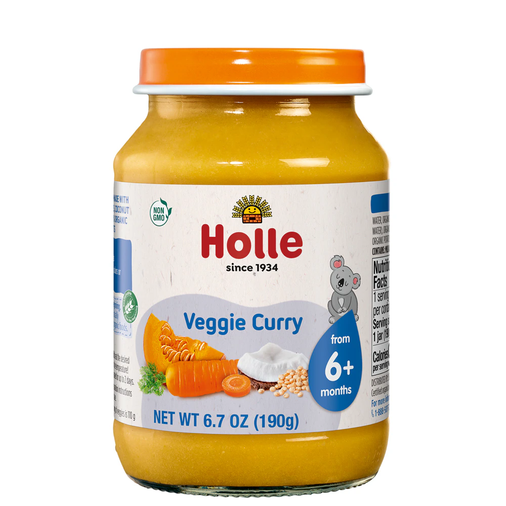 Holle Baby Food 6+ Months Veggie Curry -- 6.7 oz