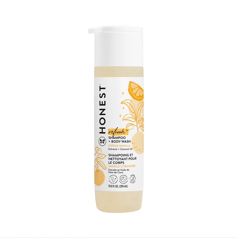 Honest Baby Shampoo + Body Wash Refresh Citrus Vanilla -- 10 fl oz