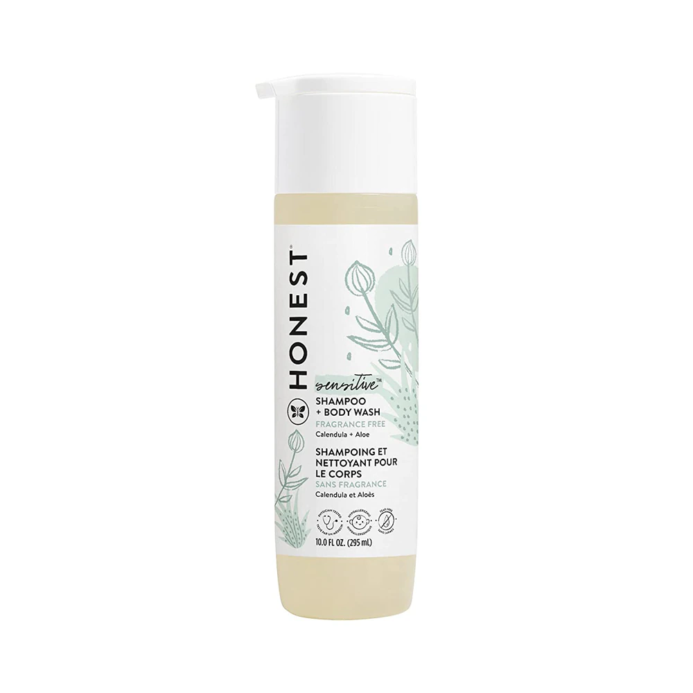 Honest Baby Shampoo + Body Wash Sensitive Fragrance Free -- 10 fl oz