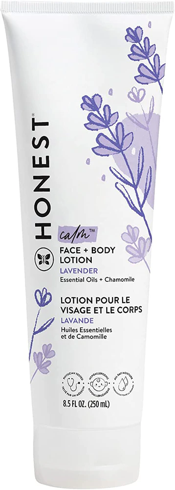 Honest Face & Body Lotion Calm Lavender -- 8.5 fl oz