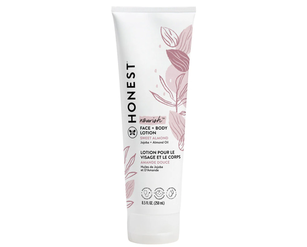 Honest Face & Body Lotion Nourish Sweet Almond -- 8.5 fl oz