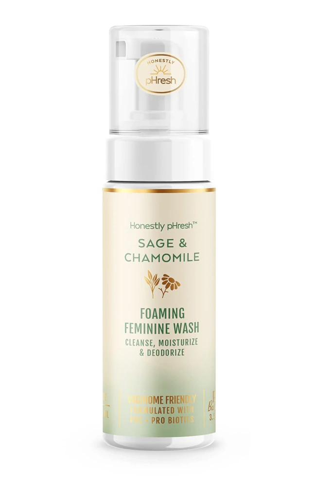Honestly pHresh Foaming Feminine Wash - Sage & Chamomile -- 5 oz