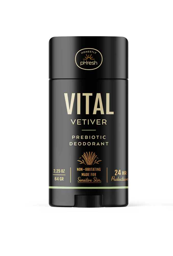 Honestly pHresh Prebiotic Natural Deodorant Vital Vetiver -- 2.25 oz
