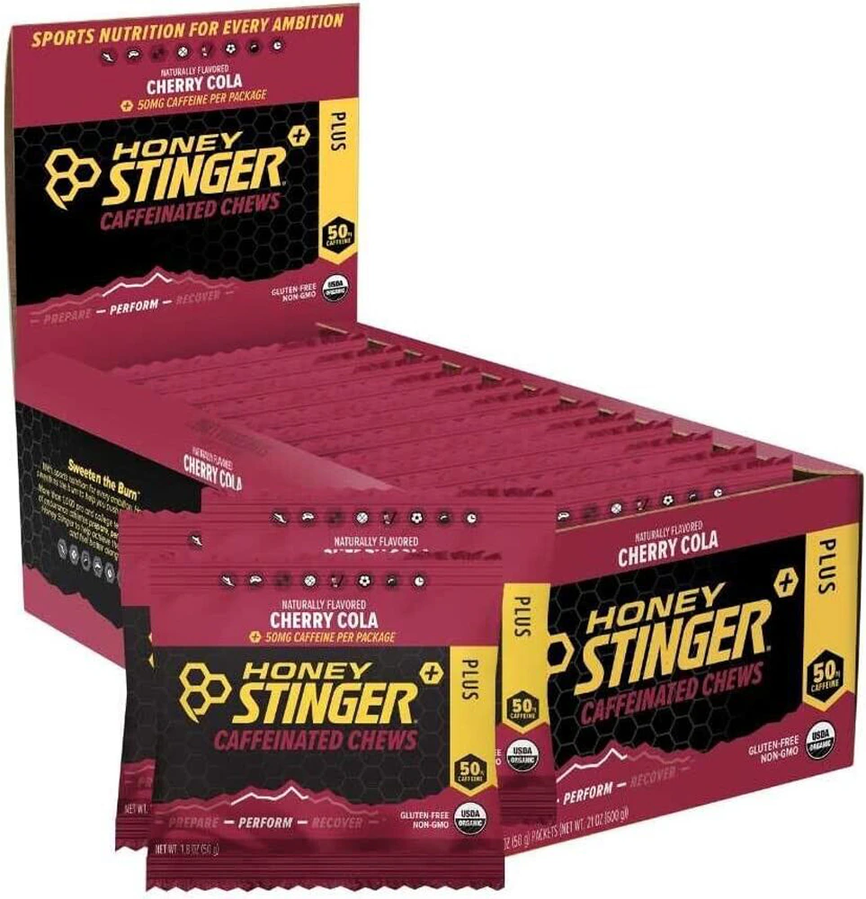 Honey Stinger Caffeinated Chews Cherry Cola -- 12 Packets