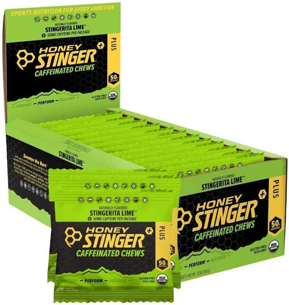 Honey Stinger Caffeinated Chews Stingerita Lime -- 12 Packets