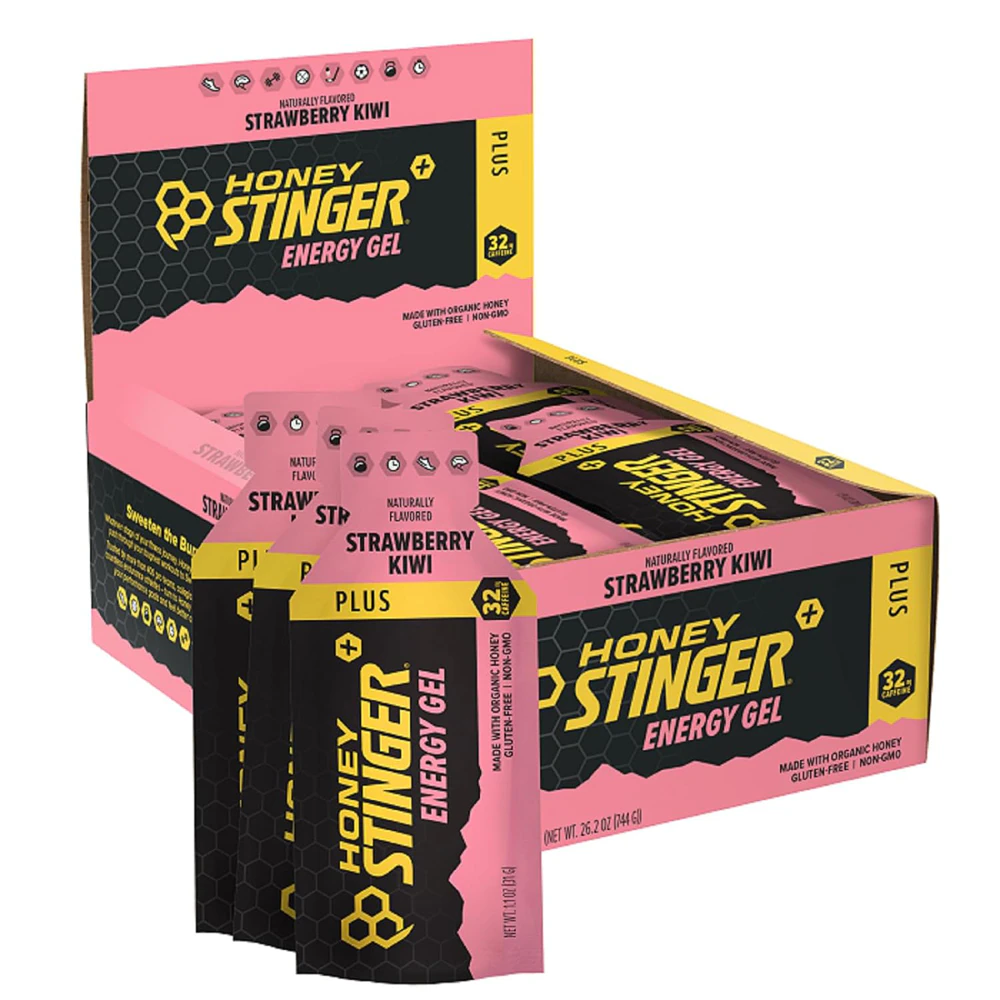 Honey Stinger Energy Gel Caffeinated Strawberry Kiwi -- 24 Packets
