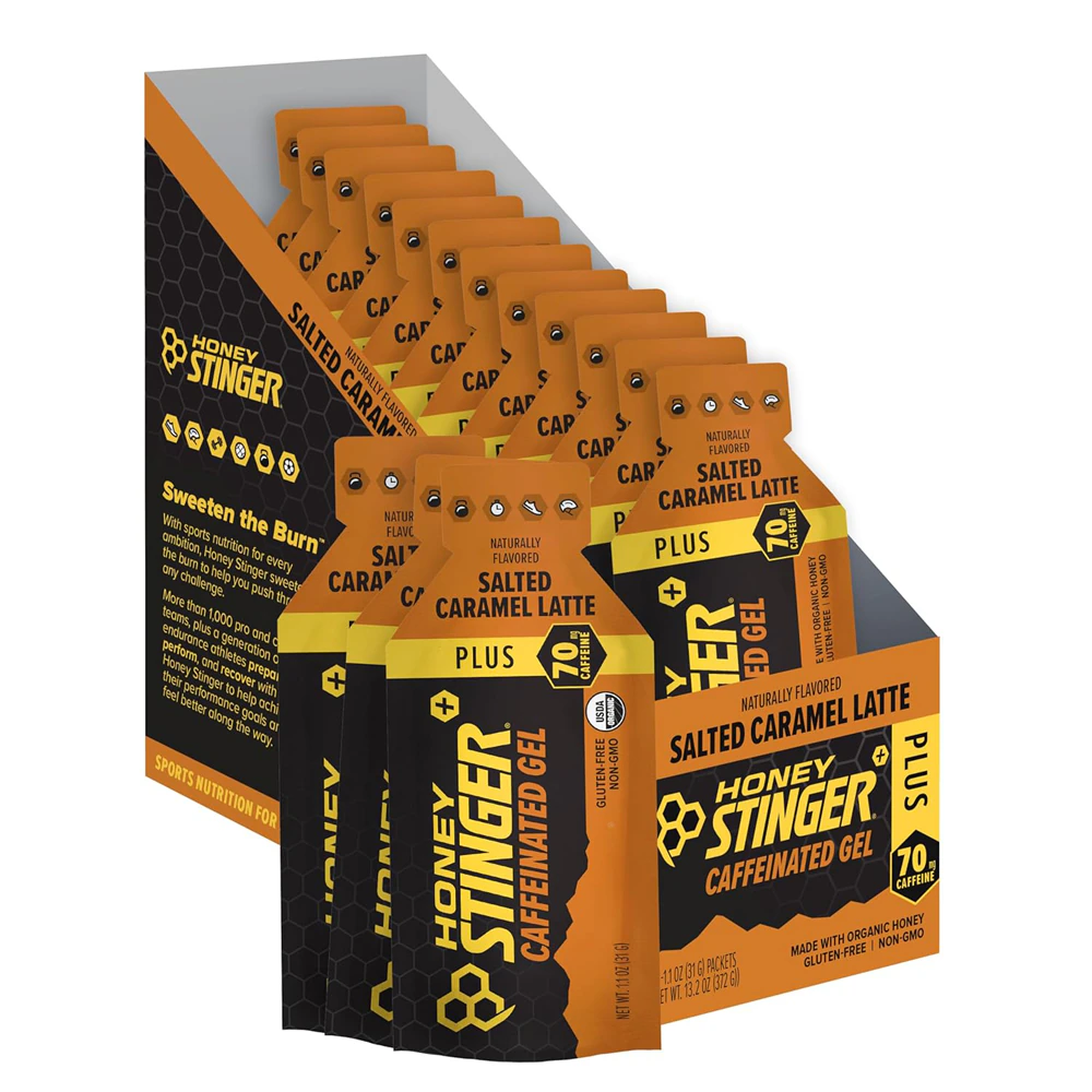 Honey Stinger Organic Gel Salted Caramel Latte -- 12 Packs
