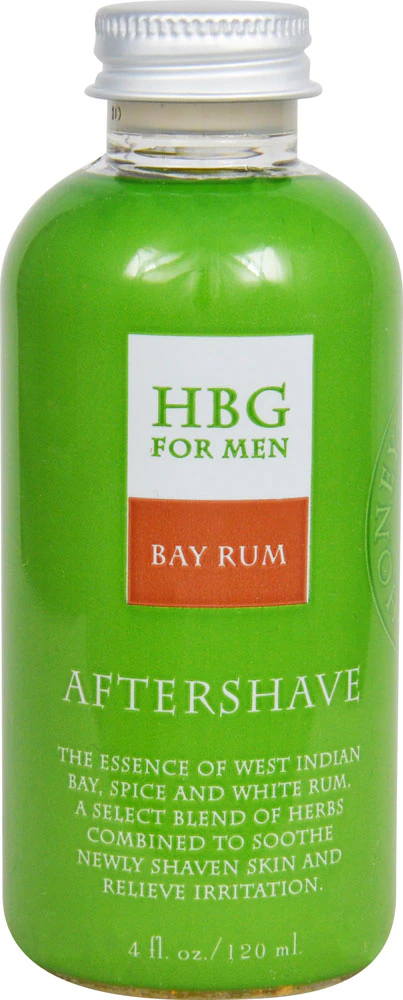 Honeybee Gardens Herbal Aftershave Bay Rum -- 4 oz